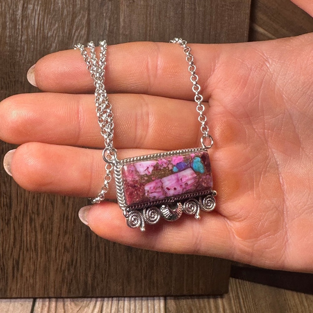 Pink dream handmade necklace